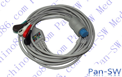 ECG cable with leadwire